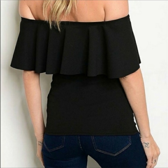 Just Arrived 🌟 Black Rose 🌹 off the shoulder top - Picture 4 of 4